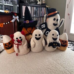 Felt ghost and candy corn